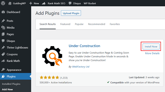 Under-Construction-plugin